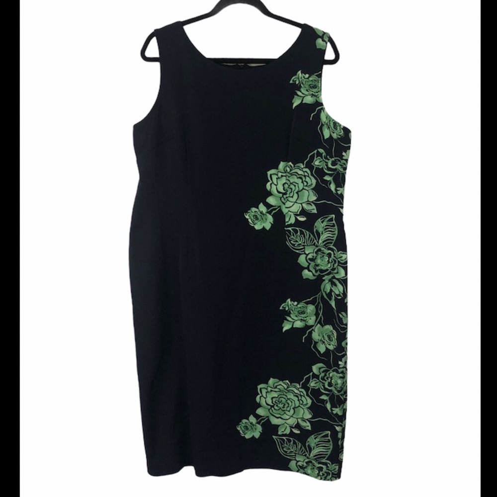 Maya Brooke Floral Sheath dress 1X 18